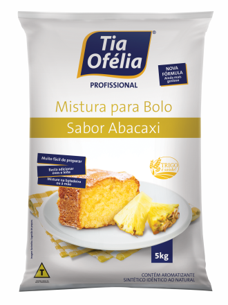 MISTURA PARA BOLO DE ABACAXI 5KG PLÁSTICO